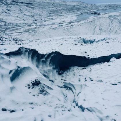 Ice Crater 3 Winter Scene Digital P..