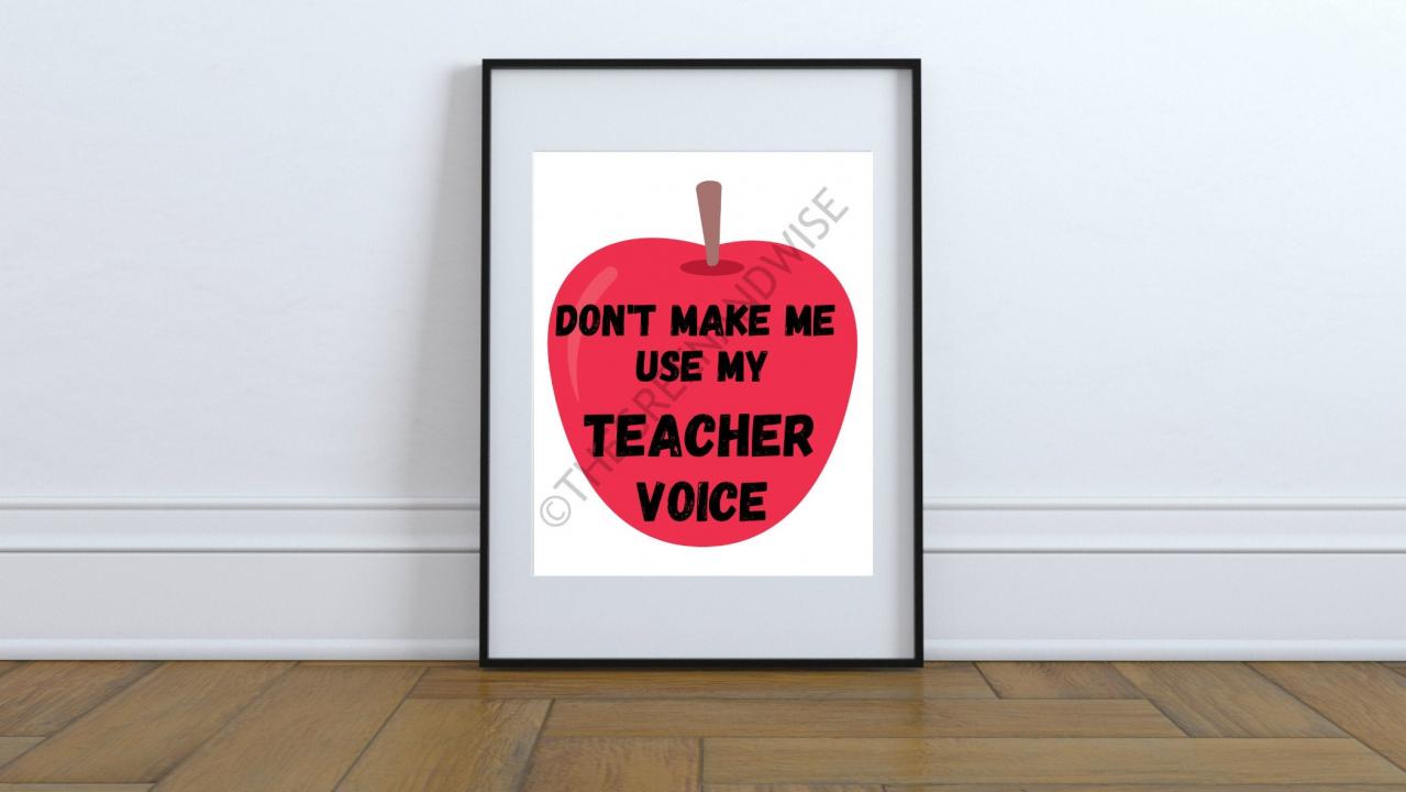 Teacher Wall Art, Printable Digital Download